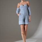Βερμούδα ψηλόμεση tweed