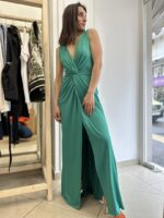 Φόρεμα Κρουαζέ Maxi με Σκίσιμο - Image 4