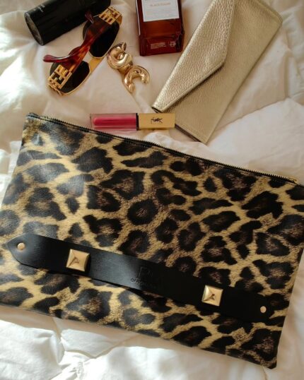 Τσάντα Φάκελος Animal Print Eco Leather SILIA