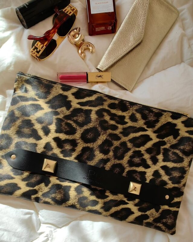 Τσάντα Φάκελος Animal Print Eco Leather SILIA